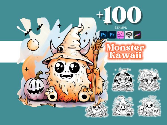 100 Monster Halloween Photoshop: Transform Your Designs with Spooky Precision