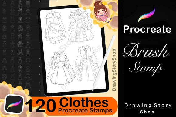 120 Procreate Anime Clothes Stamp: A Must-Have Tool for Digital Artists and Creative Entrepreneurs