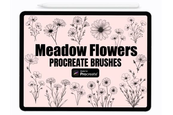 Creative Strategy with Meadow Flowers Procreate Stamps Brush
