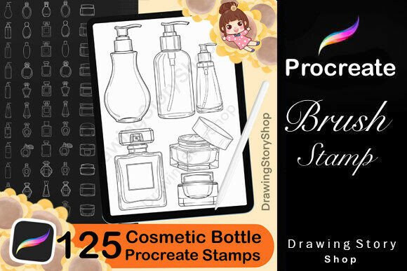 Unlocking Creative Potential: The Role of 125 Procreate Cosmetic Bottle Stamps in Digital Art and Design