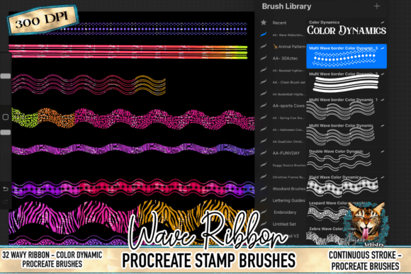 Wavy Ribbon Procreate Brush Set: A Review for Digital Artists and Designers